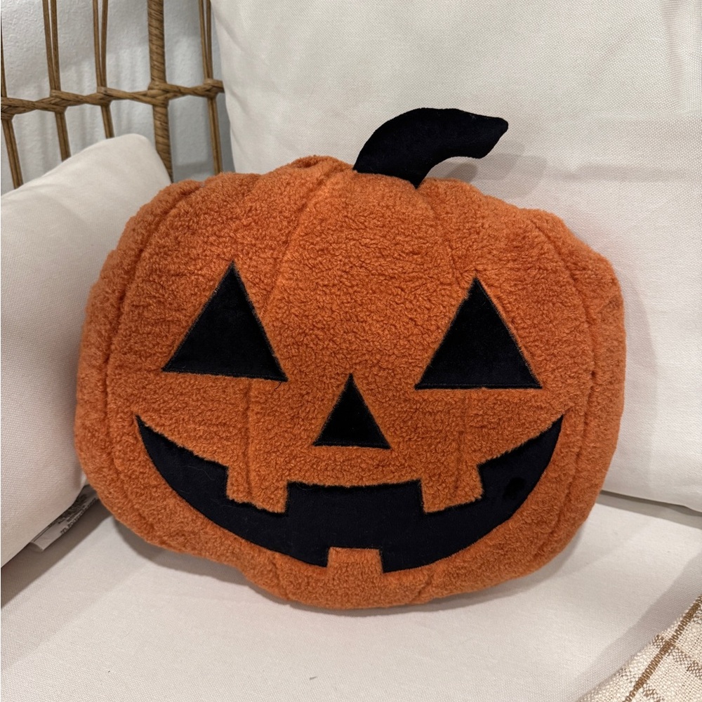 Kirkland’s Jack-o-Lantern Pumpkin Pillow